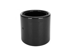 Embout D'échappement Pour Suzuki Nouveau Pour SWIFT Pour Le Sport (2018 2019 2020) 54mm-114mm Queue Gorge Tuyau D'échappement 1 Pièces Voiture D'éChappement Tuyau (Size : Black crimping)