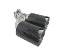 Embout d'échappement pour voiture 2 pièces en carbone mat modèle M pour tuyau avec embouts à double extrémité pour silencieux queue pour Akrapovic