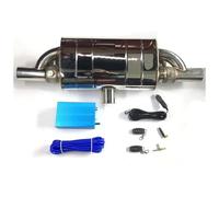 Embout D'Échappement pour Voiture Tuyau D'Échappement À Vide Silencieux À Valve Variable Télécommande Acier Inoxydable Universel Forme en T Une Entrée Deux Sorties 63 Mm