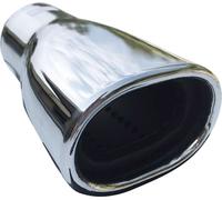 Embout d'échappement pour VW Embout inoxydable 63mm en acier inoxydable chromé 1pc