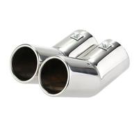 Embout D'échappement pour VW pour Golf 4 pour Bora pour Jetta Double Tuyaux D'échappement en Acier Inoxydable Tuyaux D'échappement Embouts Silencieux Enjoliveur D'échappement