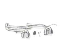 Embout D'échappement Quadruple En Fibre De Carbone Pour BMW Pour E90 E92 320i 318i 325i Up Pour M3 Et Plus Pour Pare-chocs Embouts D'éChappement(Argent)