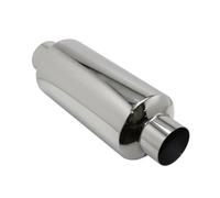 Embout D'Échappement Rond Oblique Inox Silencieux D'échappement Automobile Tube Intermédiaire Universel Diamètre Extérieur 51mm 57Mm 63Mm 70Mm 76Mm(Ength 400mm 63MM)