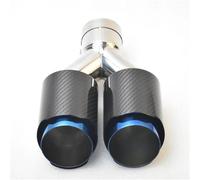 Embout D'echappement Silencieux D'échappement À Double Sortie En Forme Y Buse Décoration Universelle En Acier Inoxydable Pour Voiture Pointe Silencieux Brillante Silencieux D'échappement(54MM IN- 76MM