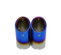 Embout D'Échappement Silencieux D'échappement Arrière En Carbone 75 Mm Pour BMW Série 3 F30 F31 F32 Série 5 F10 F11 F18 520i 523i 525(2pcs Blue)