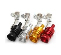 Embout D'échappement Silencieux D'échappement Universel En Aluminium, Son Turbo, Sifflet Voiture Pointe Valve Soufflage Simulateur Sifflet Extrémités Tuyau Pour Auto (Couleur : Black-L)