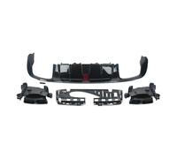 Embout d'échappement Silencieux Pour Benz W213 E300 E450 E43 Pour AMG 2016-2020 Lèvre De Diffuseur De Pare-chocs Arrière Avec Embouts D'échappement
