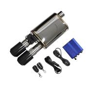 Embout d'échappement Silencieux Système D'échappement Acier Inoxydable Contrôle Soupape Électrique Kit Tuyau Angle Réglable Buse Carbone Terminal d'échappement(RIGHT 51MM C)