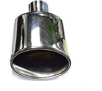 Embout D'echappement Silencieux Universal Tuyau de tuyau d'échappement en acier inoxydable argent tuyaux d'extrémité voiture