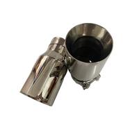 Embout D'échappement Tuyau 170cm Flat Exhaust Tip 2.5 Inch 3 Inlet Car Pipe Muffler Tips Universal Tail Throat(In63-89mm1pcs)