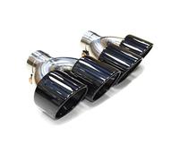 Embout D'échappement Tuyau 2014 À 2017 Pour Range Pour Rover Pour Kit Mise Niveau D'échappement Sport SVR Pare-chocs Rond Noir Quad Silencieux Acier Inoxydable Tuyaux(Black)