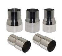 Embout D'échappement Tuyau de Silencieux d'échappement de Voiture Tuyau soudé Plusieurs Tailles Disponibles réducteur d'adaptateur Droit Universel en Acier Inoxydable Embout Silencieux(O.D 48mm-51mm)