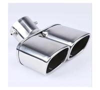 Embout D'echappement Tuyau D'échappement 1 Pièces Garniture Modifiée Arrière Queue Gorge Liner Rond Échappement Silencieux Pointe À 2 Double(Bend)