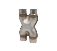 Embout D'échappement Tuyau D'échappement Acier Inoxydable 409 Voiture Tube H Entrée 2" 225" 05" Et 3" Sortie 51 57 63 76 Mm Silencieux Adaptateur De X(76mm 3.0inch)