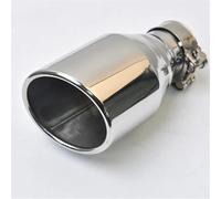 Embout d'échappement Tuyau D'échappement Universel À Bride Coudée En Acier Inoxydable Pointe De Silencieux Bouclée 1 Pièce Tuyaux d'échappement(IN 57MM OUT 89MM)