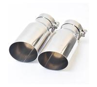 Embout D'Échappement Tuyau D'échappement Universel Droit En Acier Inoxydable 1 Pièce Embout Silencieux Brillant À Bord Coupé Tuyaux Queue Voiture(114mm Outlet)