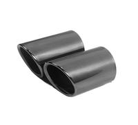 Embout d'échappement Tuyau D'extrémité Arrière Extérieur Silencieux Voiture Dédié À L'évent Sortie D'échappement Pour BMW X1 F48 2016-2023 Turbo Sound Sifflet(Black 2pcs)