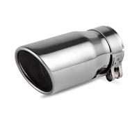 Embout D'échappement Tuyau Embout D'échappement D'entrée De 3 Pouces, Sortie 3 "4" 20cm De Longueur Totale En Acier Inoxydable, Silencieux Queue 76mm Pour Diesel(Flat 76-110)