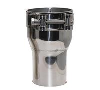 Embout D'echappement Tuyau Silencieux D'échappement Universel Soudé, Accessoires Voiture, Adaptateur Réducteur Tuyau D'échappement en Acier Inoxydable pour Moto Embout Echappement(O.D 76MM-80MM)