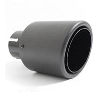 Embout D'echappement Tuyaux D'échappement De Voiture Embout De Silencieux en Carbone Mat Extrémité De Queue en Acier Inoxydable Noir pour BMW pour F30 Gorge Queue(76MM in 101MM Out)