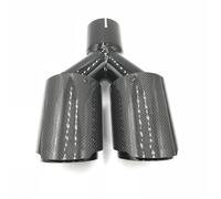 Embout d'échappement Un Tuyau D'échappement Universel 89Mm Pour Voiture Peinture Noire Accessoires Auto Fuyal Sifflet(57MM IN-76MM OUT)