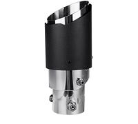 Embout D'echappement Universal Voiture Silencieux Ajustable Angle D'échappement De Tuyau Bout À La Queue En Fibre Carbone Tuyaux D'extrémité(2pcs)