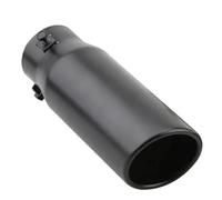 Embout D'echappement Universel 2.5 "entrée 3" Sortie Voiture Queue D'échappement Silencieux Pointe 21CM Acier Inoxydable Argent Noir Embouts D'échappement Tuyaux Extrémités tuyau auto(Black)