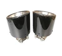 Embout D'échappement Universel En Fibre De Carbone Brillant 1 Pièce Entrée 48-80 Mm Sortie 114 Mm Échappement Embout Tuyau Sortie(54MM IN 114MM OUT)