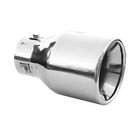 Embout d'échappement universel pour sport - Aspect acier inoxydable - Rond - Jusqu'à 58 mm - Chromé AutoHobby
