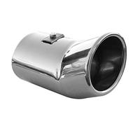 Embout d'échappement universel pour sport, sport, tuning, aspect acier inoxydable, ovale, jusqu'à 60 mm, chromé AutoHobby
