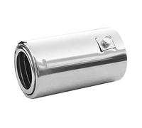 Embout d'échappement universel pour sport, sport, tuning, aspect acier inoxydable, rond, jusqu'à 56 mm, chromé AutoHobby