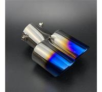 Embout D'échappement Voiture Boîtier Tube D'échappement Voiture Pour Hyundai Ix35 Ix45 Ix20 Ix25 I10 I20 I30 I40 Hb20 Pour Sonata Pour Verna Pour Solaris Pour Elantra Pour Accent(A type Straight Blue)