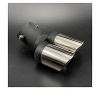 Embout D'échappement Voiture Boîtier Tube D'échappement Voiture Pour Hyundai Pour Genesis G70 G80 G90 Pour Equus Pour Creta Pour Kona Pour Enduro Pour Intrado Pour Nexo(A type Bent Silver)