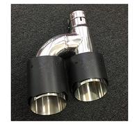 Embout D'échappement Voiture Embout D'échappement En Fibre De Carbone 1 Pièce Pour A5 A4 Silencieux Entrée 51 Mm (2 ") Sortie 89 (3,5")(droite)