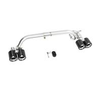 Embout d'échappement voiture Silencieux D'échappement Quadruple Pour Pare-chocs Arrière De Voiture Pour Série 5 E60 520i 523i 525i(Fibre de carbone A)