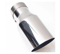 Embout d'échappement voiture Silencieux D'échappement Universel À Découpe Oblique Accessoire Pour Voiture(Entrée 63 mm Sortie 89 mm)