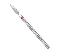 - Embout diamant - Flamme (anneau rouge) I Fixation pour coupe-ongles I Embouts pour manucure et pédicure apparative I Embout de meulage pour meuleuse électrique I Foret à ongles (FA10R023/10)