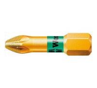 Embout diamanté, avec zone de Bi-torsion pour vis cruciforme 1/4'' PZ, Dimensions : PZ 3, Long. totale 25 mm