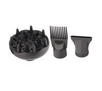 Embout Diffuseur pour Sèche-cheveux Ensemble d'embouts en plastique pour Sèche-cheveux Embout pour Sèche-cheveux Peigne 3Pcs/Set