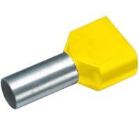 Embout double dextrémité de câble Cimco 18 2418 4 mm² x 12 mm partiellement isolé orange 100 pc(s)