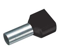 Embout double d'extrémité de câble Cimco 18 2472 1.5 mm² x 10 mm partiellement isolé noir 100 pc(s)