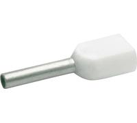 Embout double d'extrémité de câble Klauke 8698 0.5 mm² x 8 mm partiellement isolé blanc 1000 pc(s)