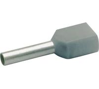 Embout double dextrémité de câble Klauke 8708 0.75 mm² x 8 mm partiellement isolé gris 1000 pc(s)