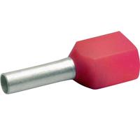 Embout double dextrémité de câble Klauke 8718 1 mm² x 8 mm partiellement isolé rouge 1000 pc(s)