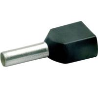 Embout double dextrémité de câble Klauke 8728 1.5 mm² x 8 mm partiellement isolé noir 1000 pc(s)