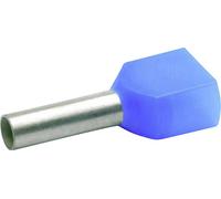 Embout double d'extrémité de câble Klauke 87310 2.5 mm² x 10 mm partiellement isolé bleu 100 pc(s)