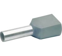Embout double dextrémité de câble Klauke 87412 4 mm² x 12 mm partiellement isolé gris 100 pc(s)