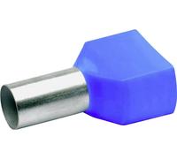 Embout double dextrémité de câble Klauke 87714 16 mm² x 14 mm partiellement isolé bleu 100 pc(s)