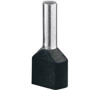 Embout double d'extrémité de câble Phoenix Contact AI-TWIN 2X 1,5 - 8 BK 3200823 1.5 mm² x 8 mm partiellement isolé noir 100 pc(s)