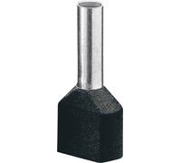 Embout double dextrémité de câble Phoenix Contact AI-TWIN 2X 1,5 - 8 BK 3200823 1.5 mm² x 8 mm partiellement isolé noir 100 pc(s)